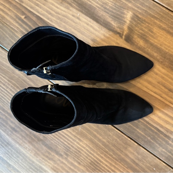 Sam Edelman Hilty Ankle Boots Black Suede 8.5 - Picture 5 of 8